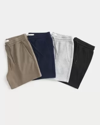 Confezione da 4 pantaloncini in pile sopra il ginocchio