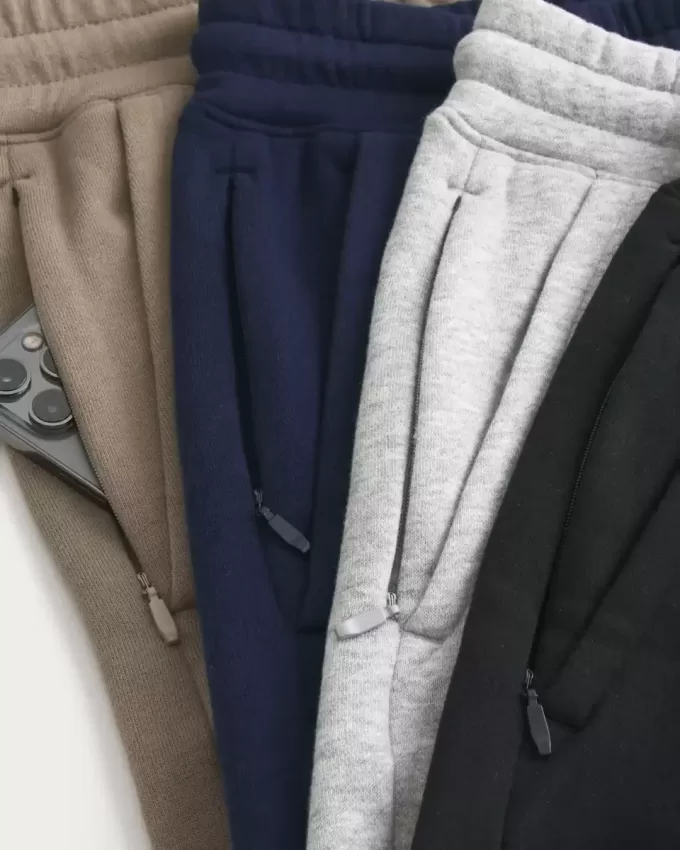 Confezione da 4 pantaloncini in pile sopra il ginocchio