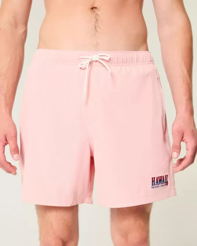 Costume da bagno Hawaii Graphic Mid-Thigh Volley