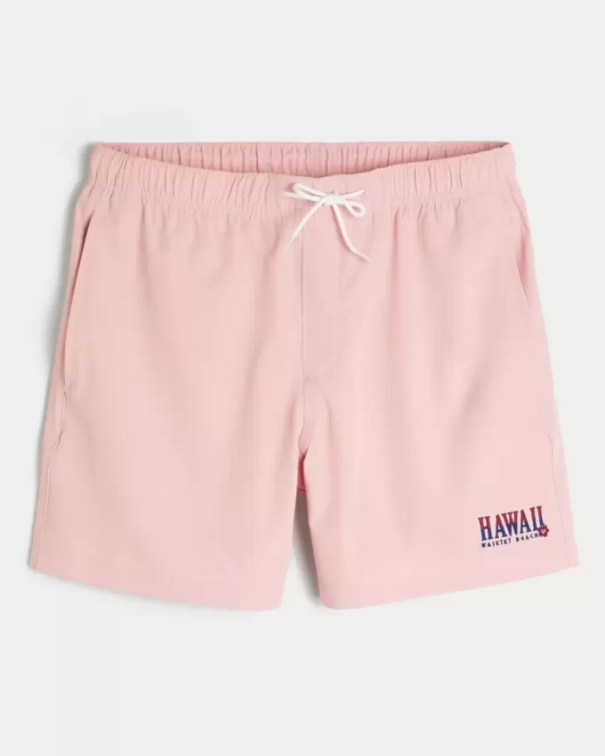 Costume da bagno Hawaii Graphic Mid-Thigh Volley