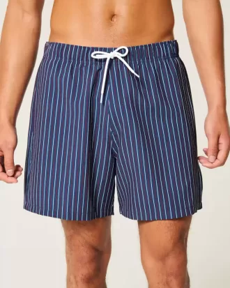 Costume da bagno Volley in seersucker a metà coscia