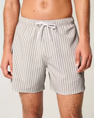 Costume da bagno Volley in seersucker a metà coscia