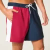 Costume da bagno Volley in seersucker a metà coscia