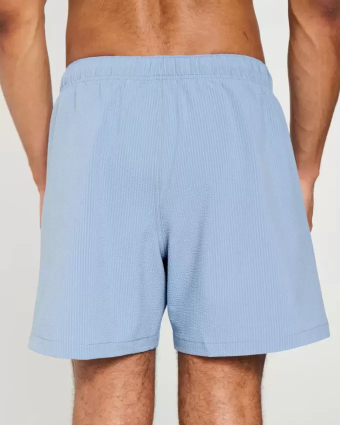 Costume da bagno Volley in seersucker a metà coscia