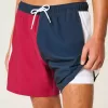 Costume da bagno Volley in seersucker a metà coscia
