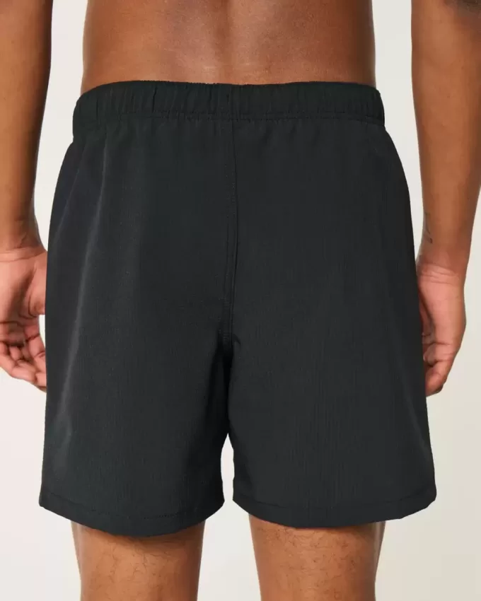Costume da bagno Volley in seersucker a metà coscia