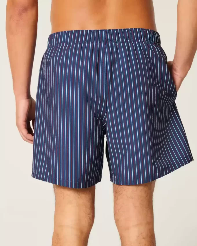 Costume da bagno Volley in seersucker a metà coscia