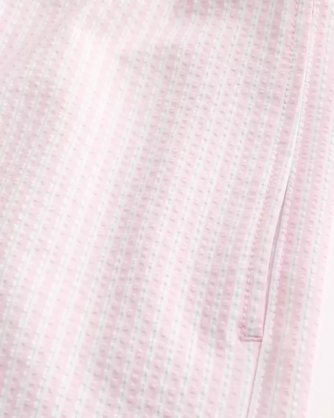 Costume da bagno Volley in seersucker a metà coscia