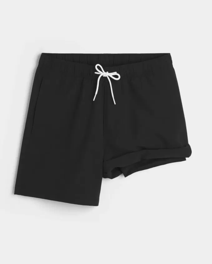 Costume da bagno Volley in seersucker a metà coscia