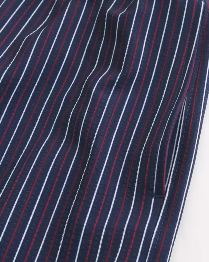 Costume da bagno Volley in seersucker a metà coscia