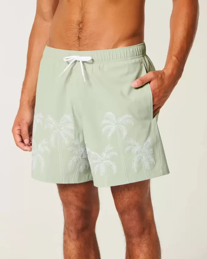 Costume da bagno Volley ricamato a metà coscia