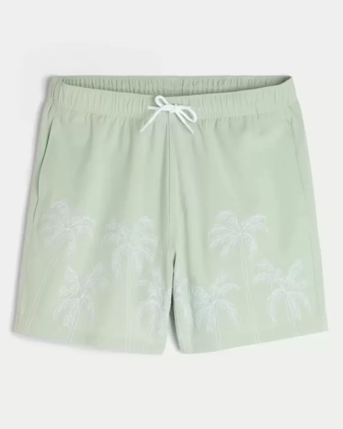 Costume da bagno Volley ricamato a metà coscia