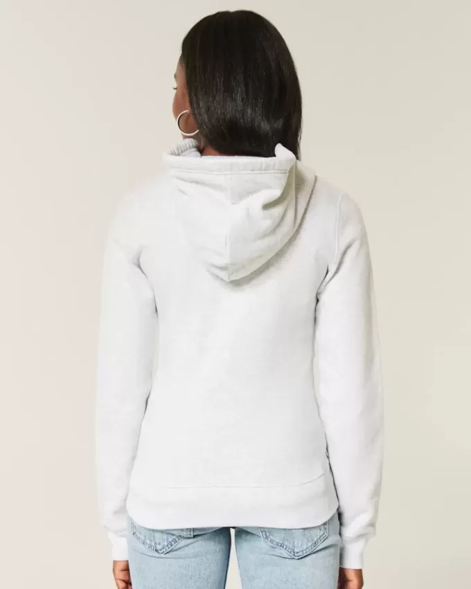Felpa con cappuccio a righe sottili e zip