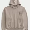 Felpa con cappuccio Baggy Cinch Spider Graphic