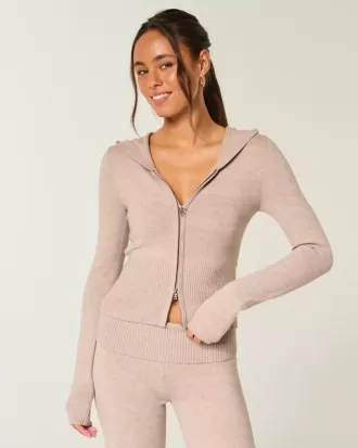 Felpa con cappuccio e cerniera Gilly Hicks