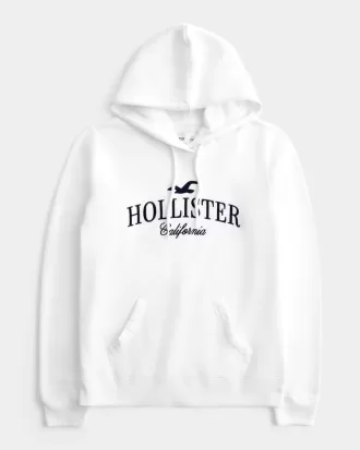 Felpa con cappuccio e logo grafico oversize