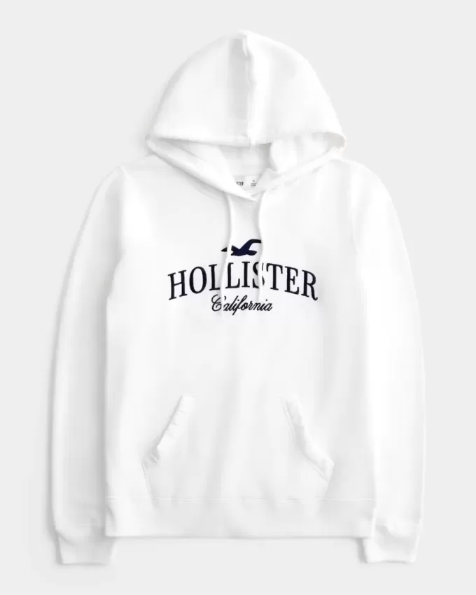 Felpa con cappuccio e logo grafico oversize