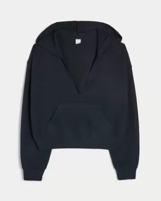Felpa con cappuccio e scollo a V in maglia Gilly Hicks