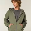 Felpa con cappuccio e zip foderata in sherpa Hollister x Crocs