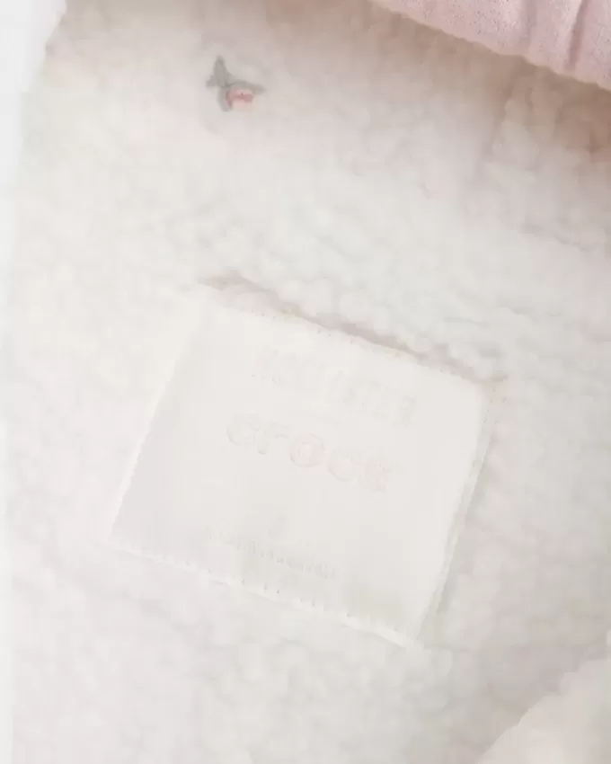 Felpa con cappuccio e zip foderata in sherpa Hollister x Crocs