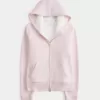 Felpa con cappuccio e zip foderata in sherpa Hollister x Crocs