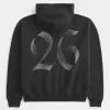 Felpa con cappuccio e zip grafica Boxy Class of 26
