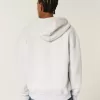 Felpa con cappuccio e zip grafica Boxy Hawaii