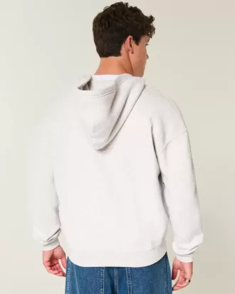 Felpa con cappuccio e zip grafica Boxy Providence Rhode Island