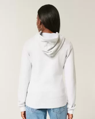 Felpa con cappuccio e zip grafica Slim 2001
