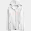 Felpa con cappuccio e zip grafica Slim 2001
