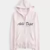 Felpa con cappuccio e zip grafica Slim Athletic Dept