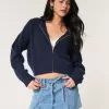 Felpa con cappuccio e zip Hollister Comfy Cloud