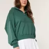 Felpa con cappuccio Easy Half-Zip