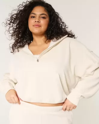 Felpa con cappuccio Easy Half-Zip