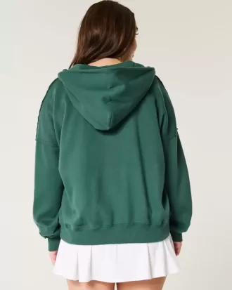 Felpa con cappuccio Easy Half-Zip