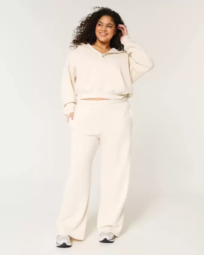 Felpa con cappuccio Easy Half-Zip