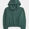 Felpa con cappuccio Easy Half-Zip