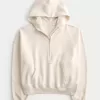 Felpa con cappuccio Easy Half-Zip