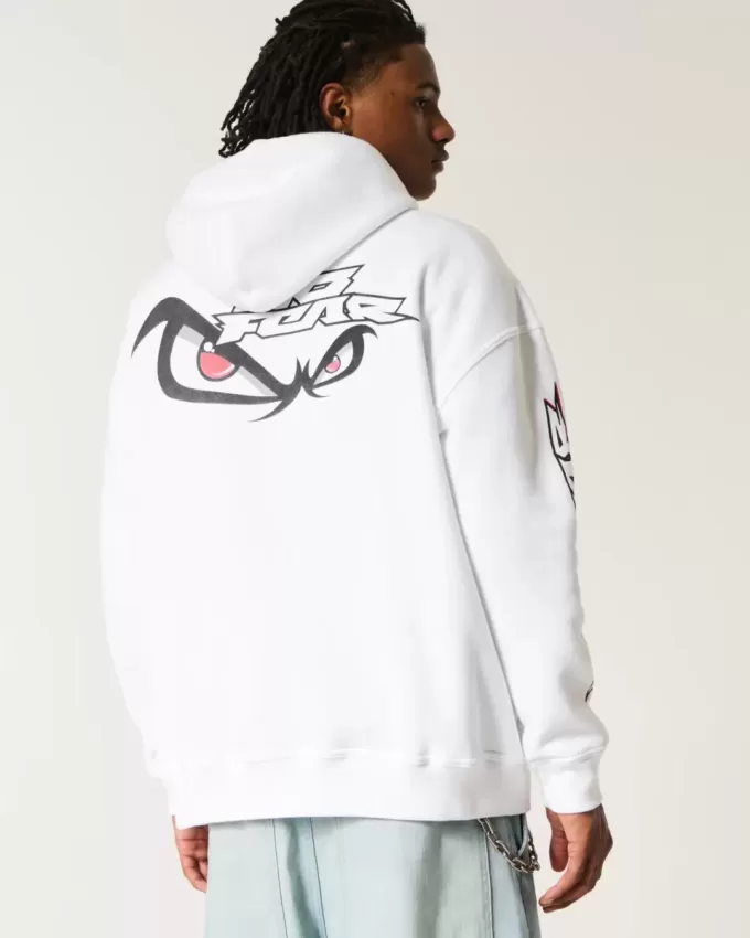 Felpa con cappuccio grafica Baggy No Fear