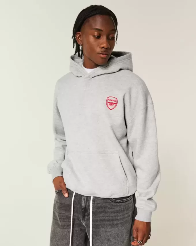 Felpa con cappuccio grafica Boxy Arsenal FC