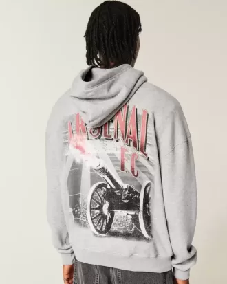Felpa con cappuccio grafica Boxy Arsenal FC
