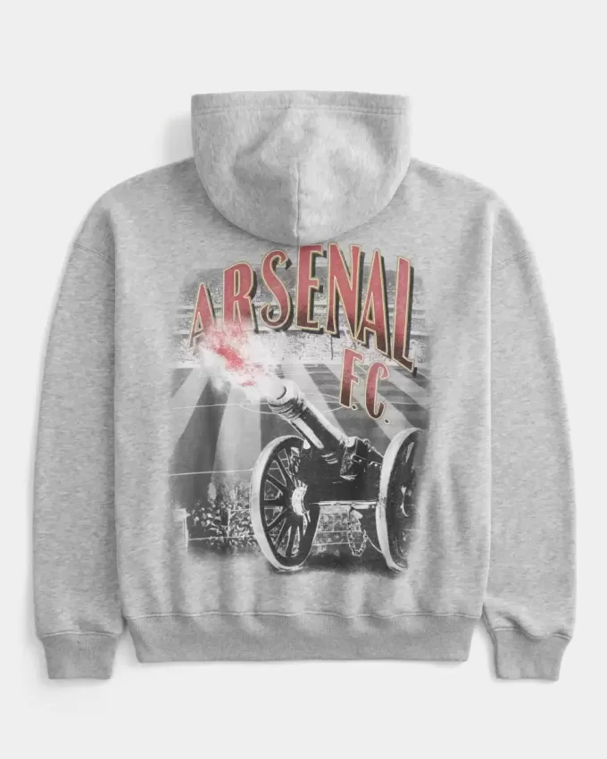 Felpa con cappuccio grafica Boxy Arsenal FC