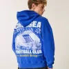 Felpa con cappuccio grafica Boxy Chelsea FC