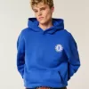 Felpa con cappuccio grafica Boxy Chelsea FC