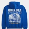 Felpa con cappuccio grafica Boxy Chelsea FC