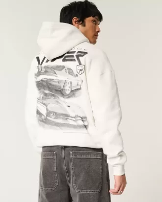 Felpa con cappuccio grafica Boxy Dodge Viper