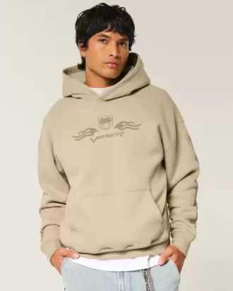 Felpa con cappuccio grafica Boxy Dodge Viper