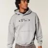 Felpa con cappuccio grafica Boxy No Fear