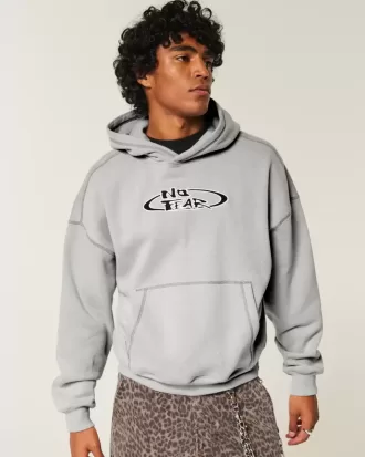 Felpa con cappuccio grafica Boxy No Fear