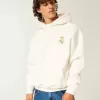 Felpa con cappuccio grafica Boxy Real Madrid CF